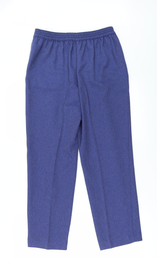 EWM Womens Blue Trousers Size 10 L26 in