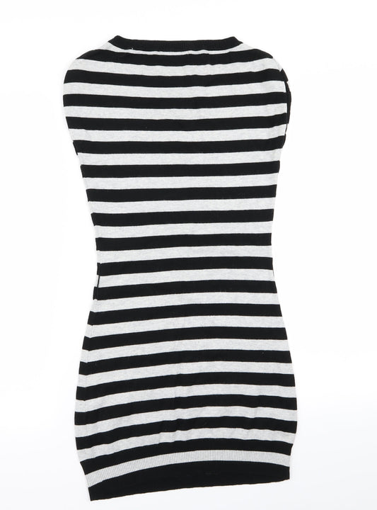 Jane Norman Womens Multicoloured Striped Bodycon Size 10