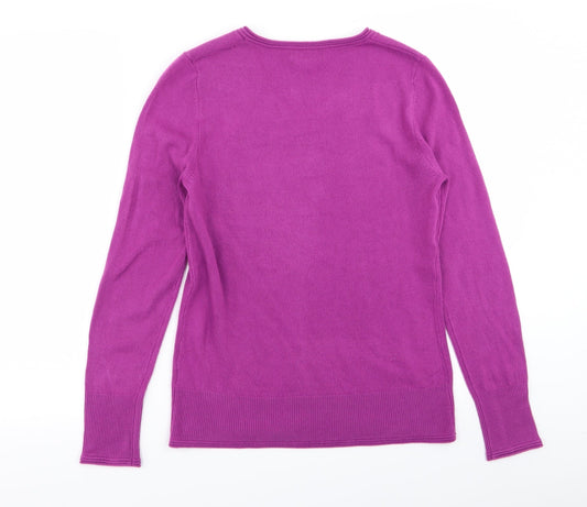 Per Una Womens Purple Pullover Jumper Size 10