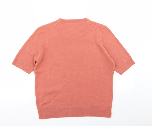 M&S Womens Pink Basic T-Shirt Size 12