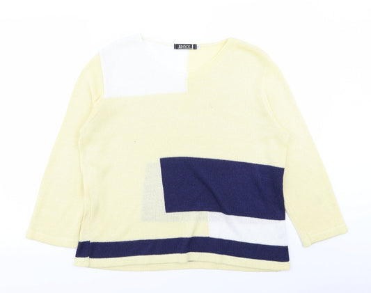 Envy Womens Multicoloured Pullover Jumper Size M