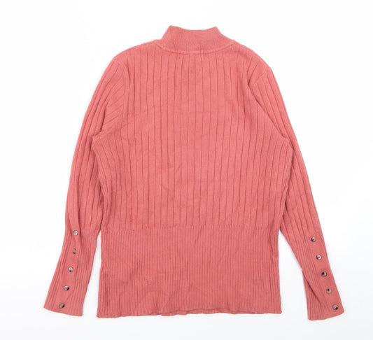 M&S Womens Pink Basic T-Shirt Size 14