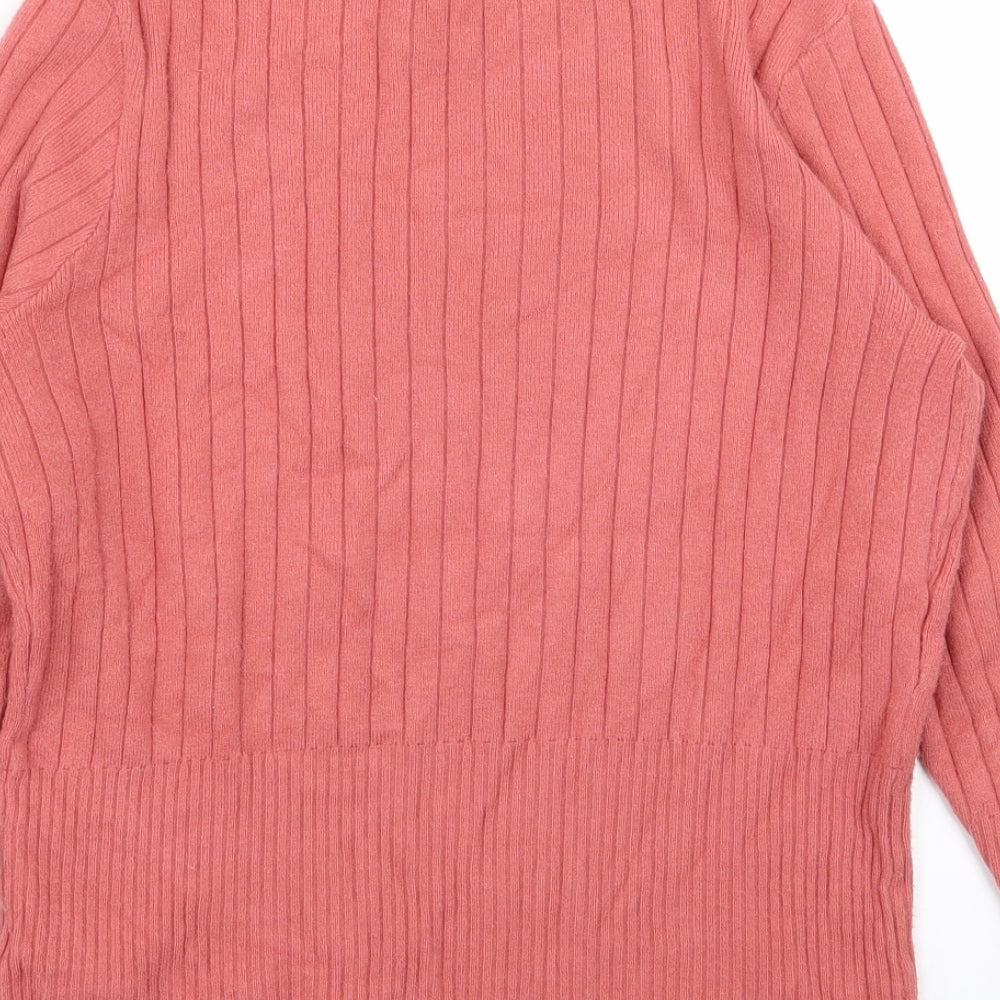 M&S Womens Pink Basic T-Shirt Size 14