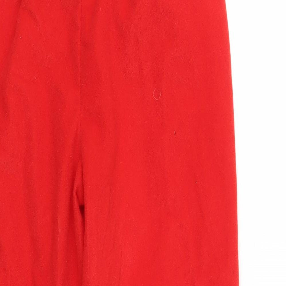 Made By Elves Girls Red Jogger Trousers Size 5-6 Years