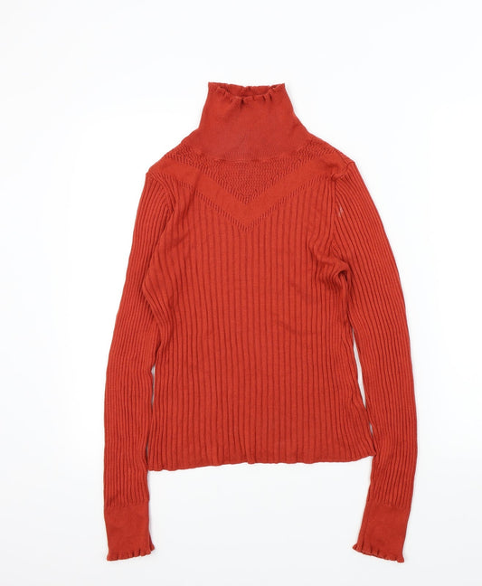 Topshop Womens Brown Pullover Jumper Size M