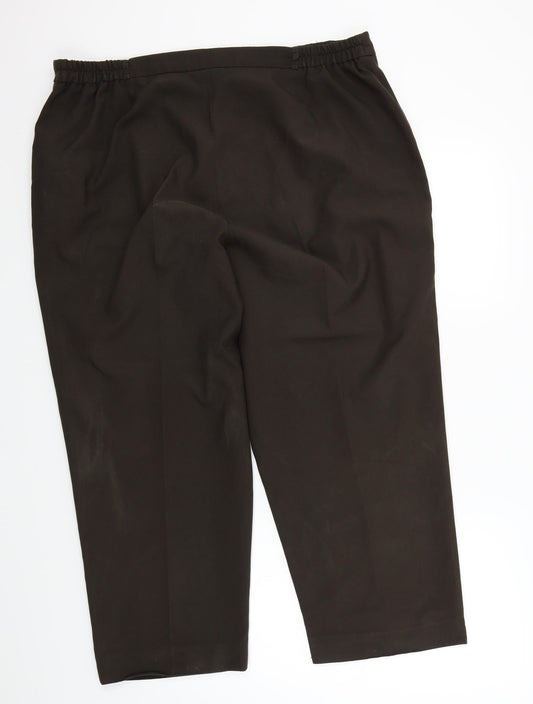 Bonmarché Womens Brown Trousers Size 22 in L25 in