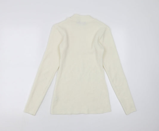 I SAW IT FIRST Womens Ivory Pullover Jumper Size S