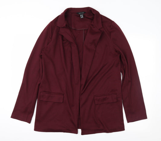 New Look Womens Red Jacket Size 10