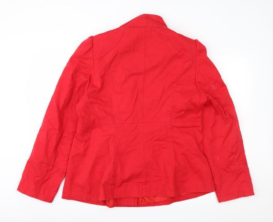 George Womens Red Jacket Coat Size 18