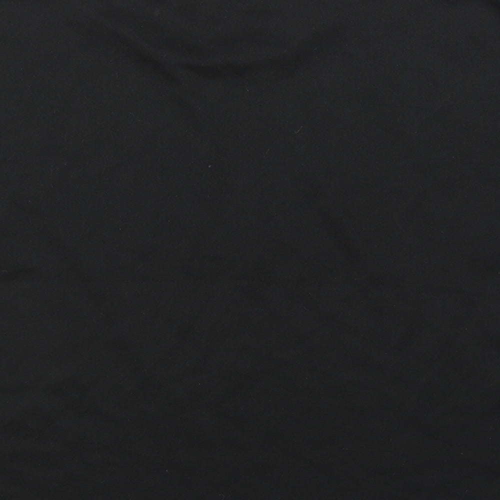 Womens UK Size M Femme Luxe Black Basic Blouse