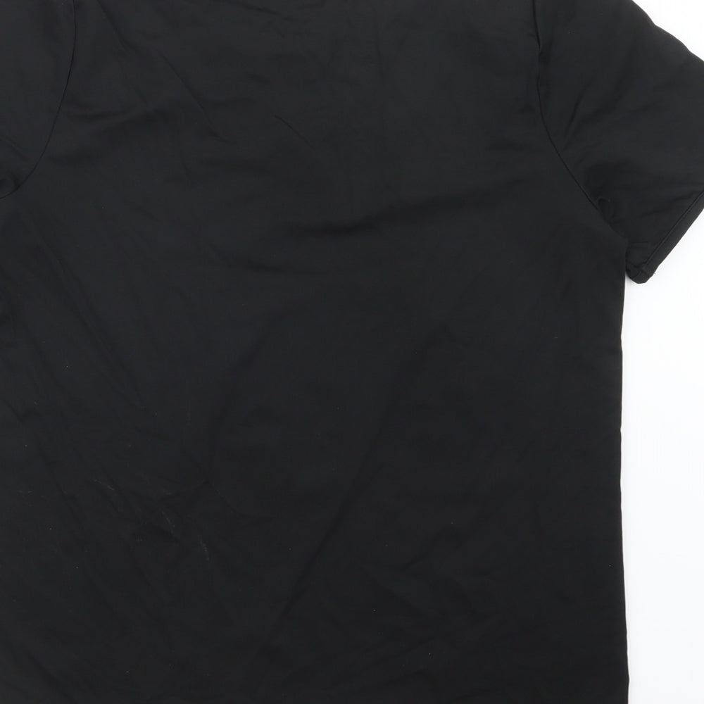 Womens UK Size M Incorporatewear Black Basic T-Shirt