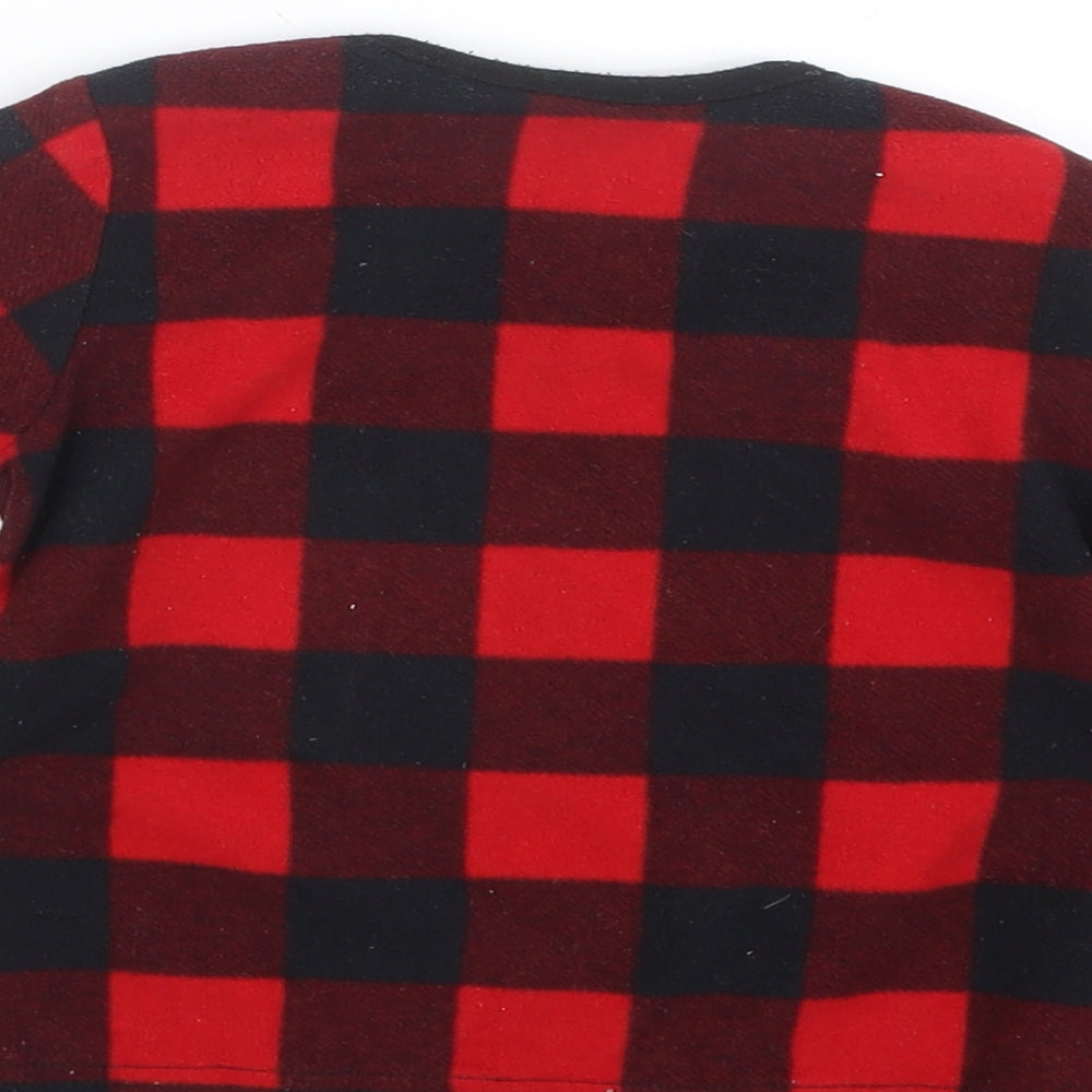 George Boys Red Check Babydoll Pyjama Top Size 18-24 Months