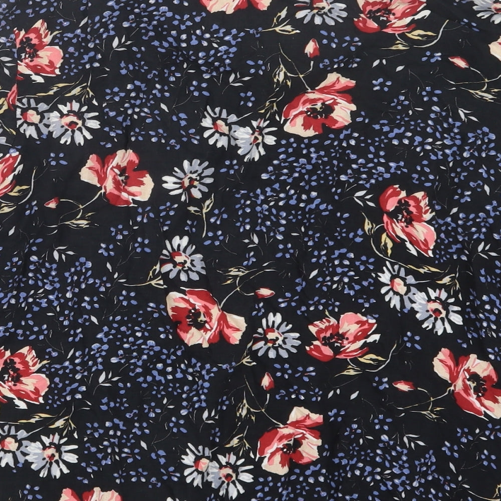 Papaya Womens Black Geometric Bomber Jacket Jacket Size 10