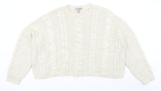 ASOS Womens Beige Pullover Jumper Size 6
