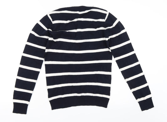 Atmosphere Womens Blue Striped Pullover Jumper Size 10