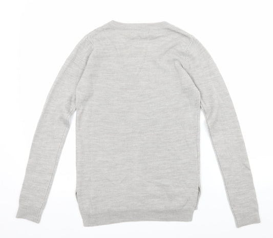 Atmosphere Womens Grey Knit Pullover Jumper Size 4
