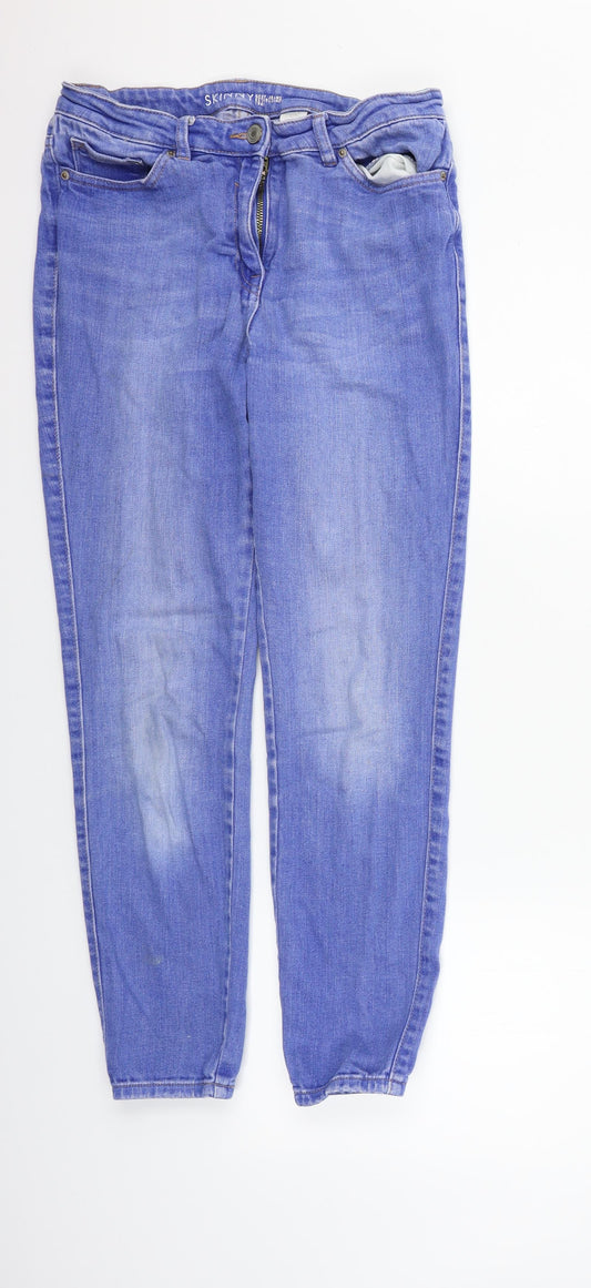 Womens UK Size 10 Dorothy Perkins Regular Fit Straight Blue Jeans