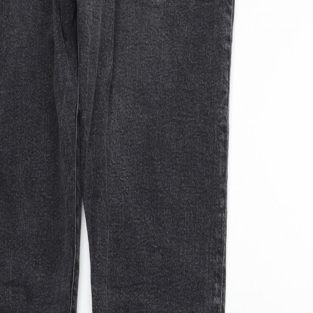 Womens UK Size 30 in H&M Regular Fit Straight Grey Jeans