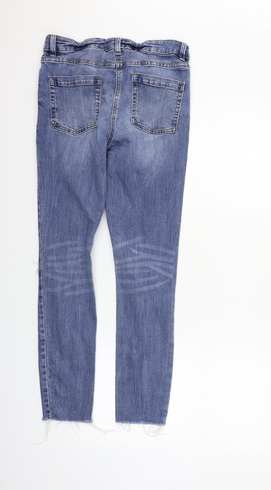Womens UK Size 10 NEXT Regular Fit Straight Blue Jeans