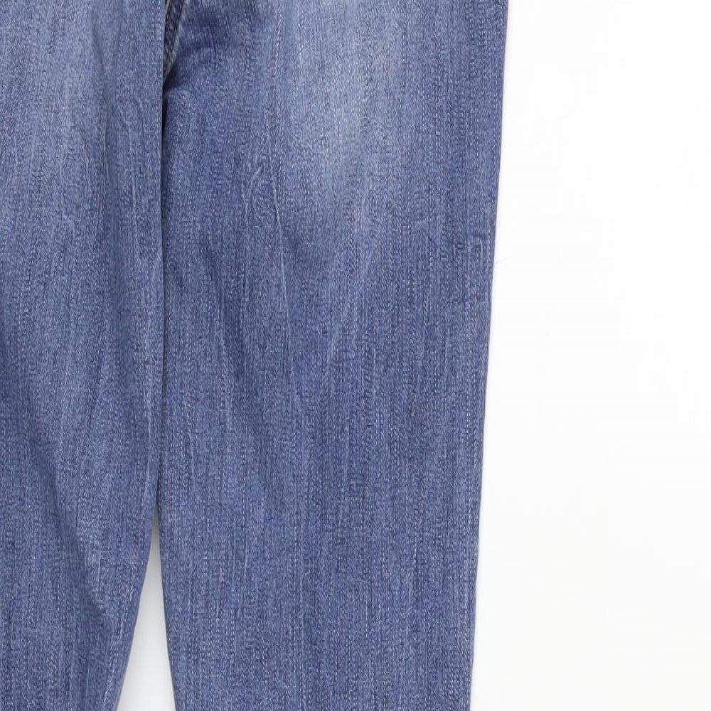 Womens UK Size 10 NEXT Regular Fit Straight Blue Jeans