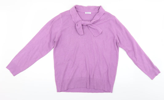 Womens UK Size M Damart Purple Basic Blouse
