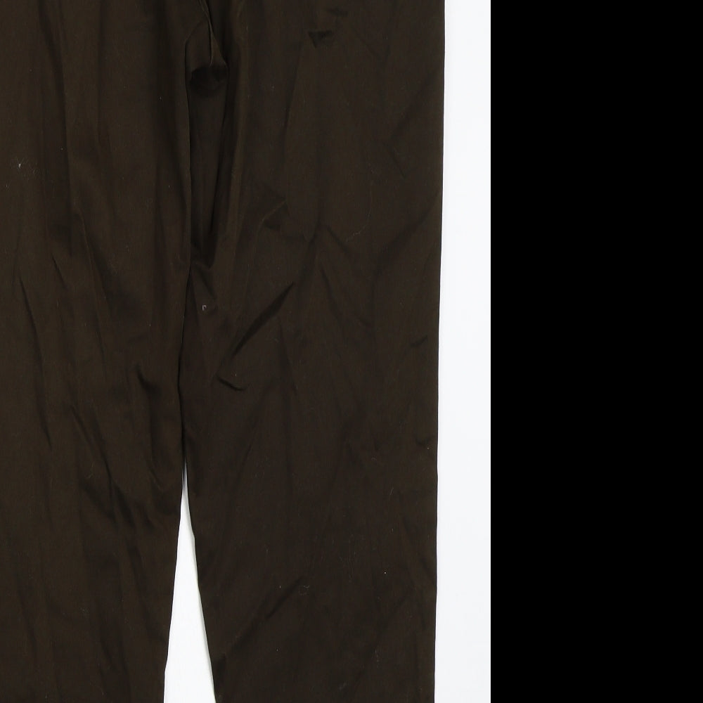 Womens UK Size 16 Classics Regular Fit Green Trousers