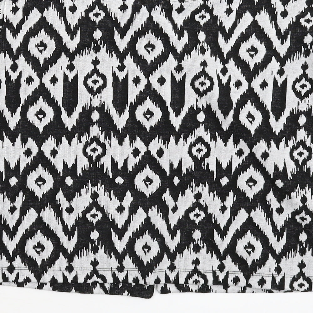 b.young Womens Multicoloured Geometric Knit Cardigan Jumper Size XS