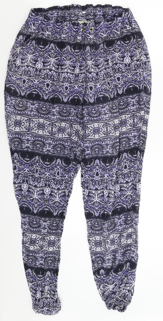 Womens UK Size 34 in Papaya Regular Fit Sweatpants Purple Trousers