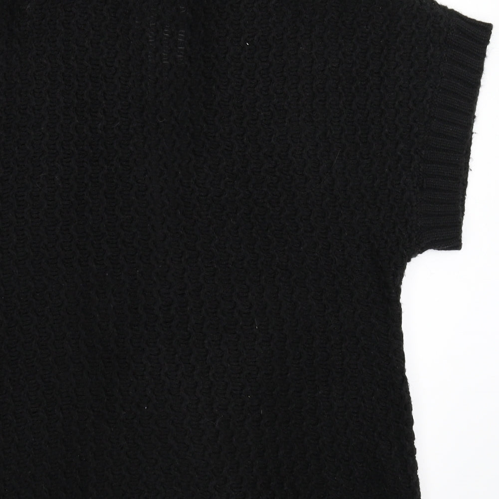 BHS Womens Black Knit Cardigan Jumper Size 16