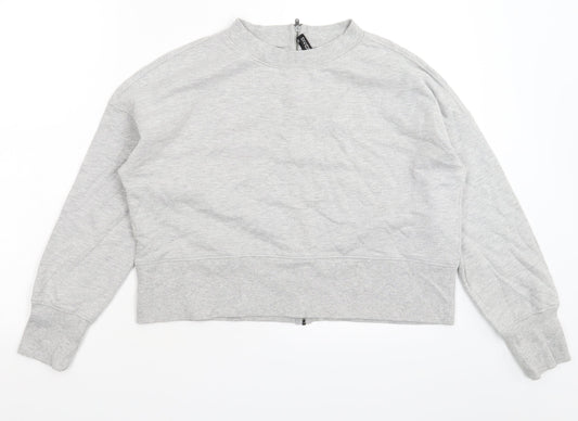 Womens UK Size S Divided Grey Pullover Sweatshirt