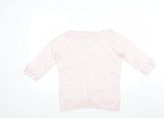Marks Womens Pink Knit Pullover Jumper Size 16