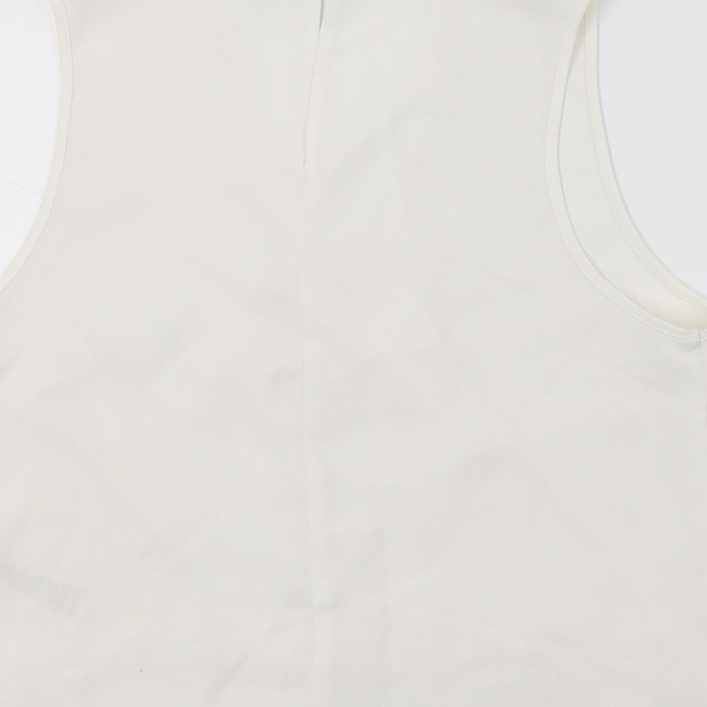 Womens UK Size 8 ASOS White Basic Blouse