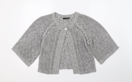Moda Womens Grey Knit Cardigan Jumper Size 10