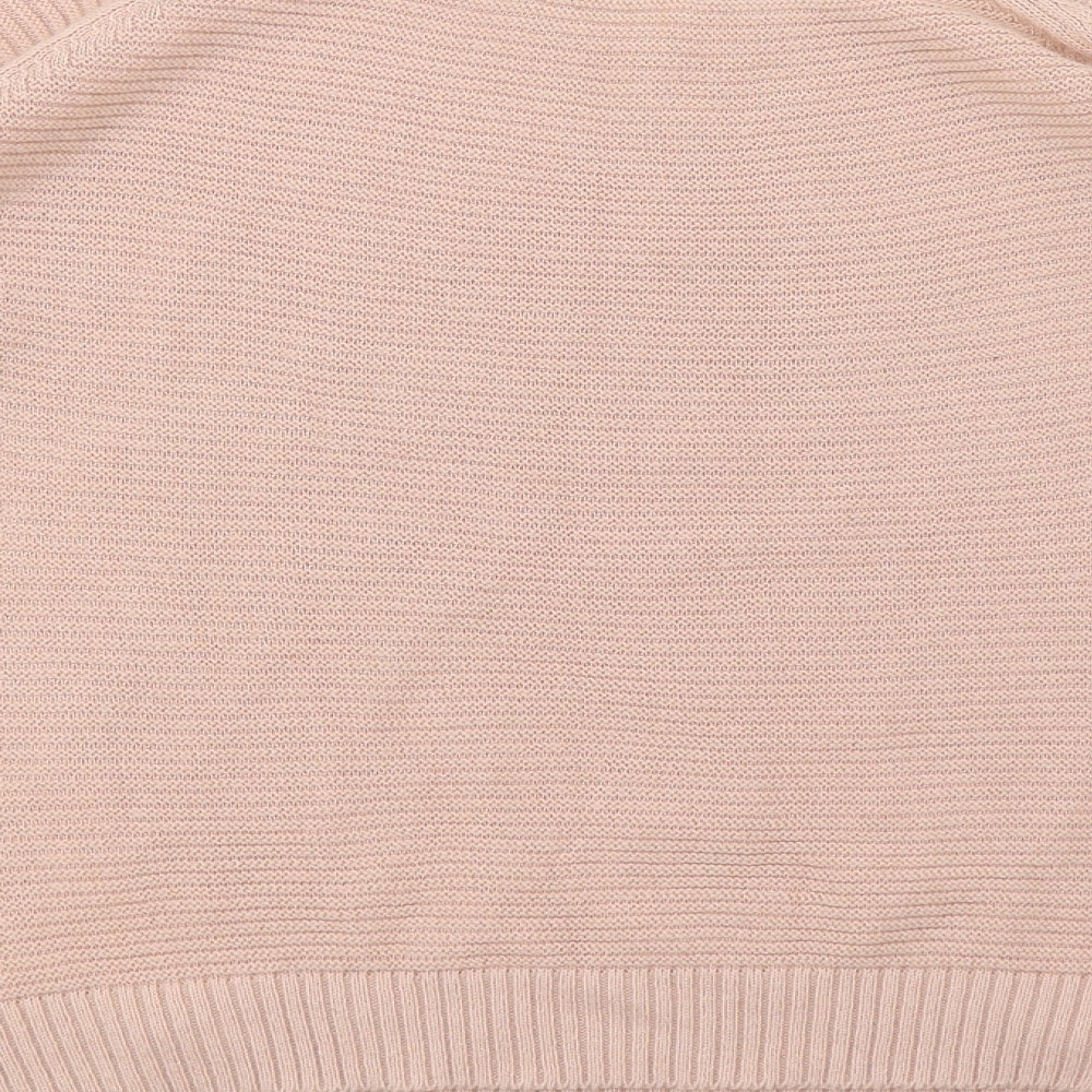 Select Womens Pink Knit Pullover Jumper Size 16 - Distressed