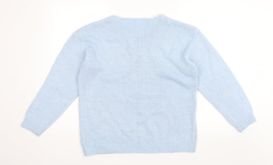 Preworn Womens Blue Pullover Jumper Size XL