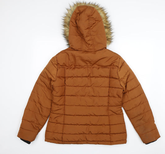 Papaya Womens Brown Jacket Size 14