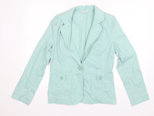 Autograph Womens Blue Jacket Size 14