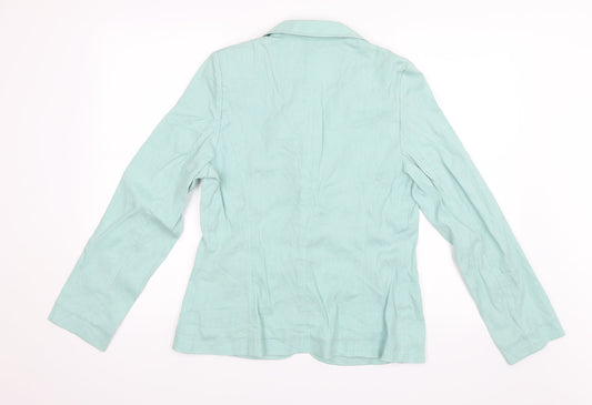 Autograph Womens Blue Jacket Size 14