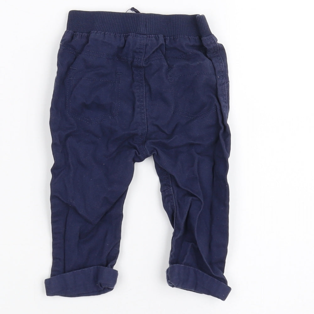 George Baby Blue Jogger Trousers Size 6-9 Months