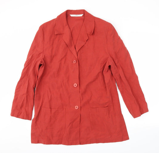 Womens UK Size 12 M&S Red Jacket