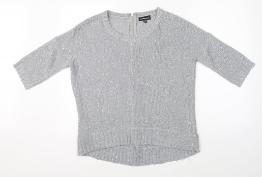 Warehouse Womens Grey Pullover Jumper Size 10