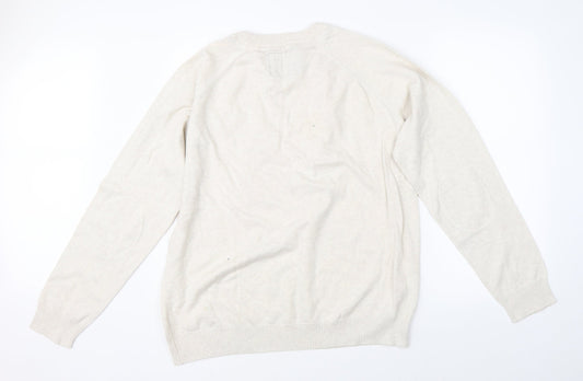 Cedar Wood State Mens Beige Pullover Jumper Size 2XL