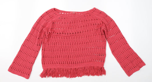 NEXT Womens Pink Knit Pullover Jumper Size M