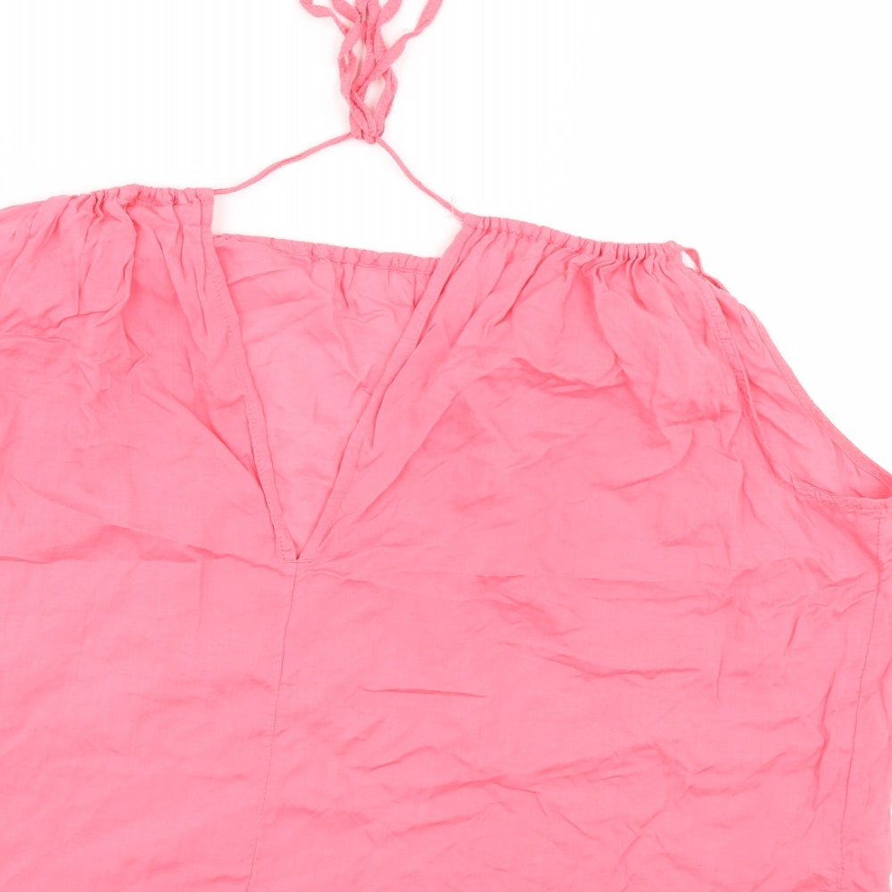 Womens UK Size 16 LOGG Pink Basic Blouse