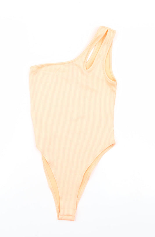 Womens UK Size S Divided One-Piece Orange Bodysuit