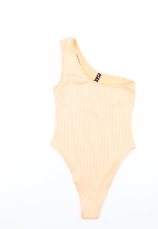 Divided Womens Orange   Bodysuit One-Piece Size S
