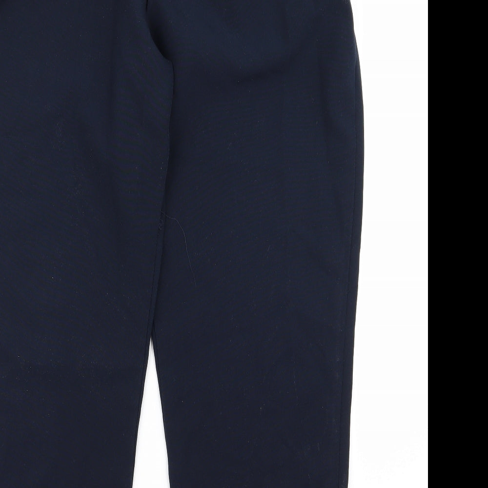 Womens UK Size 18 Preworn Regular Fit Black Trousers