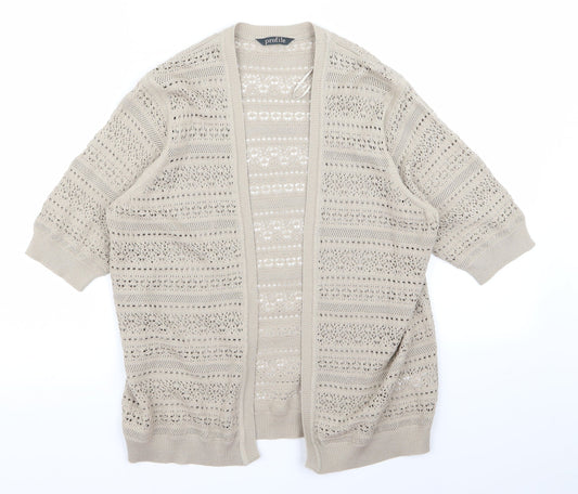 BHS Womens Beige Cardigan Jumper Size 12