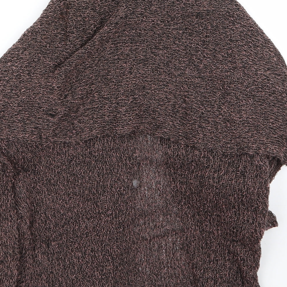 nata Womens Brown Cardigan Jumper Size 12