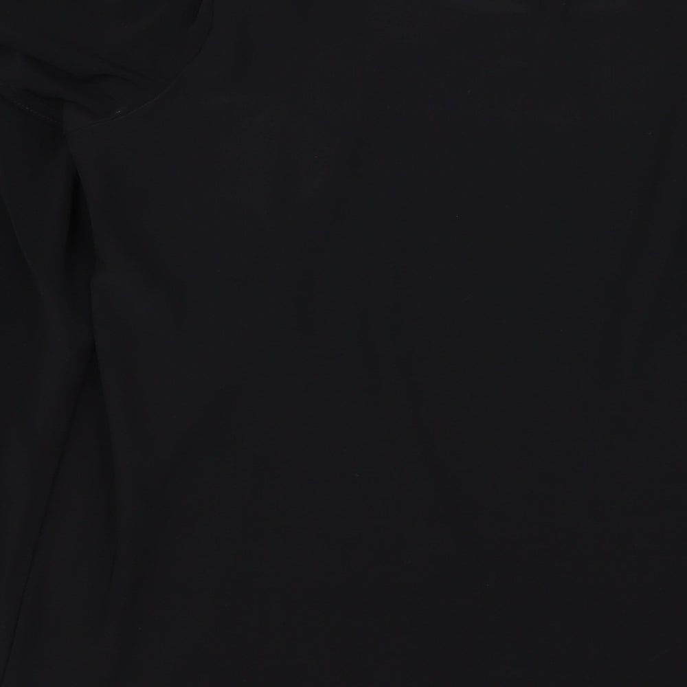 Womens UK Size 16 Preworn Black Basic T-Shirt
